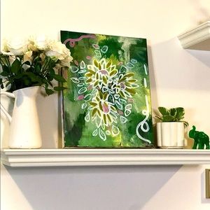 Original Abstract Floral Painting